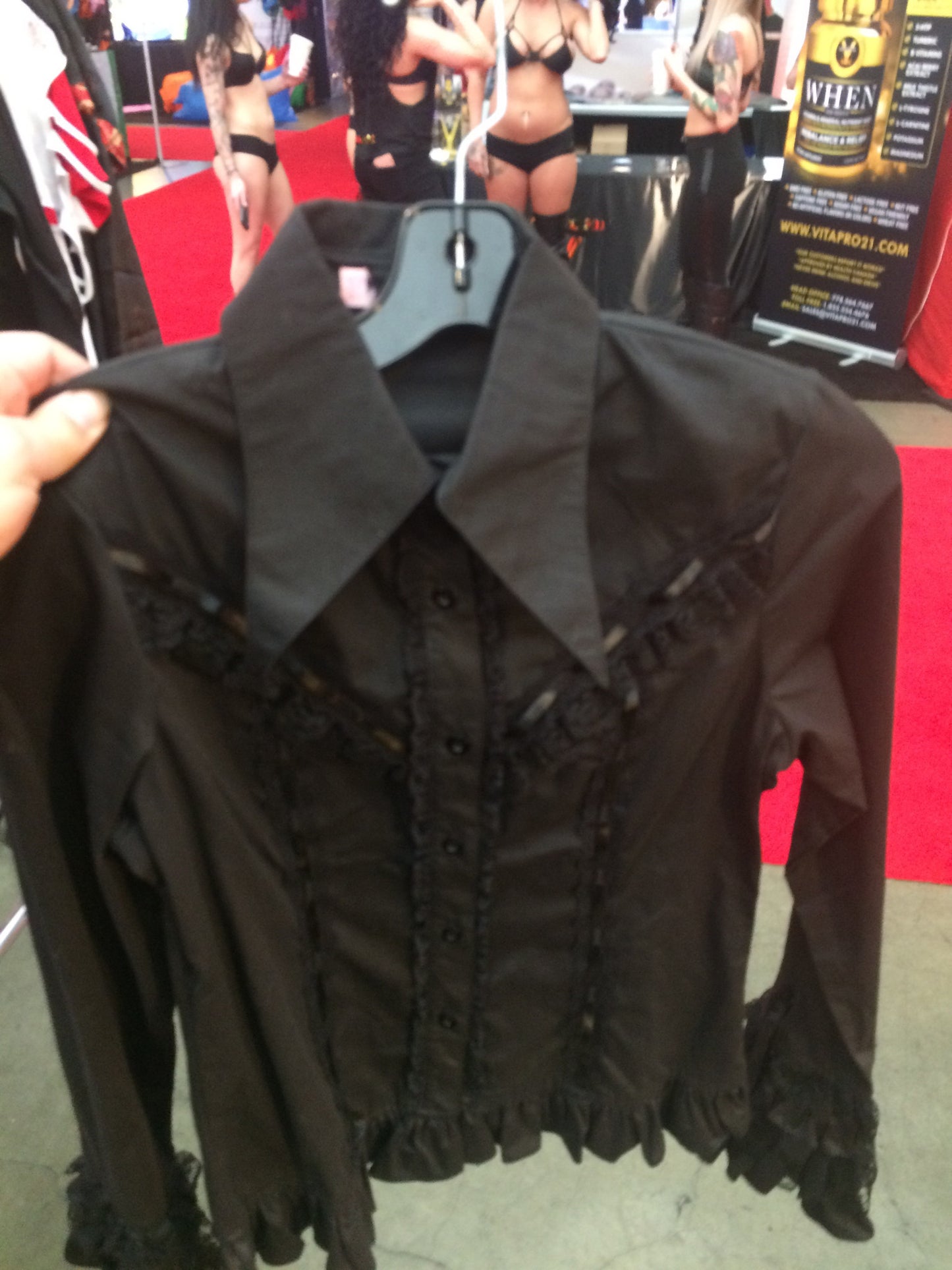 Black blouse lace