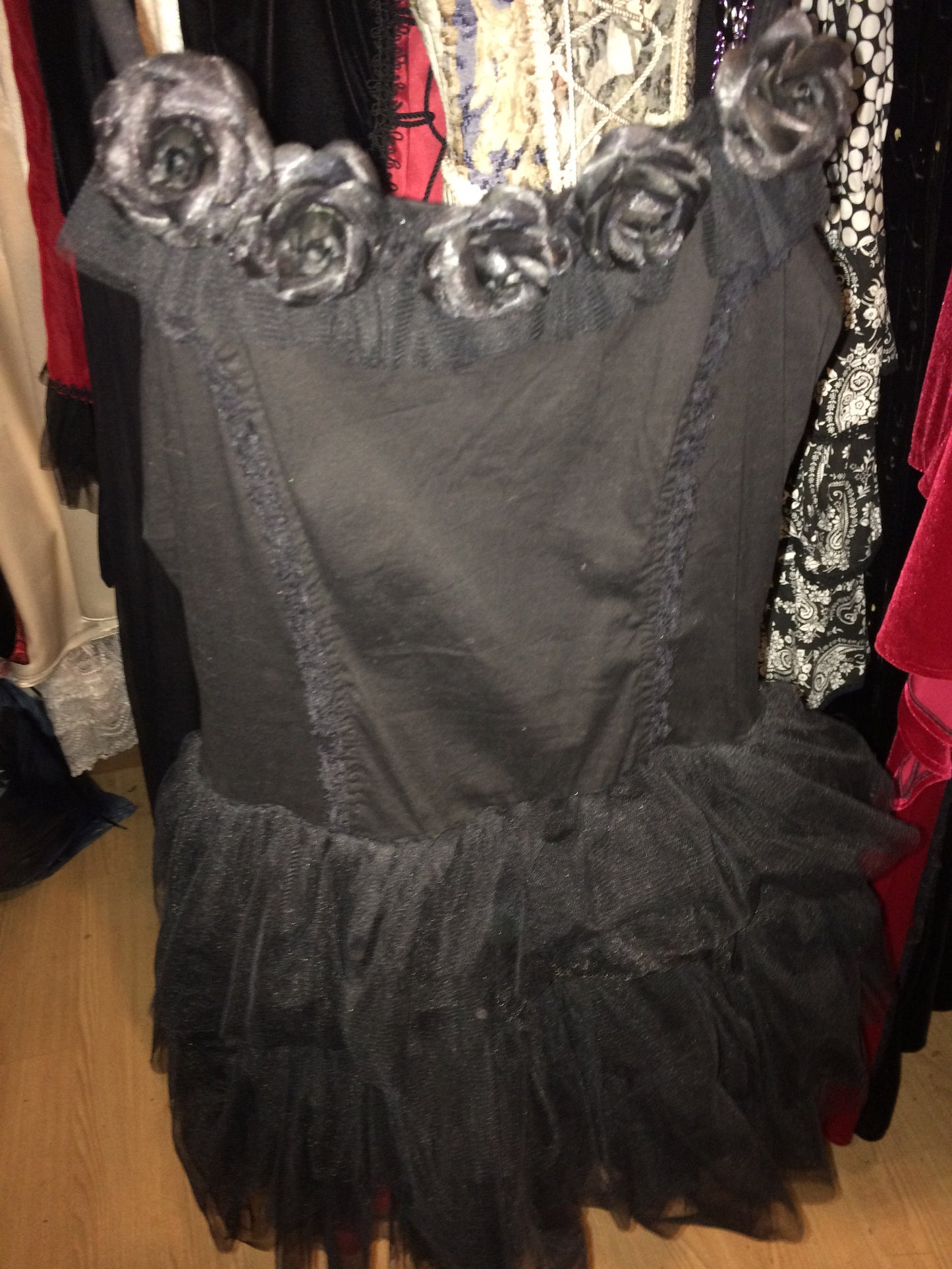 Black rose lolita dress fancy