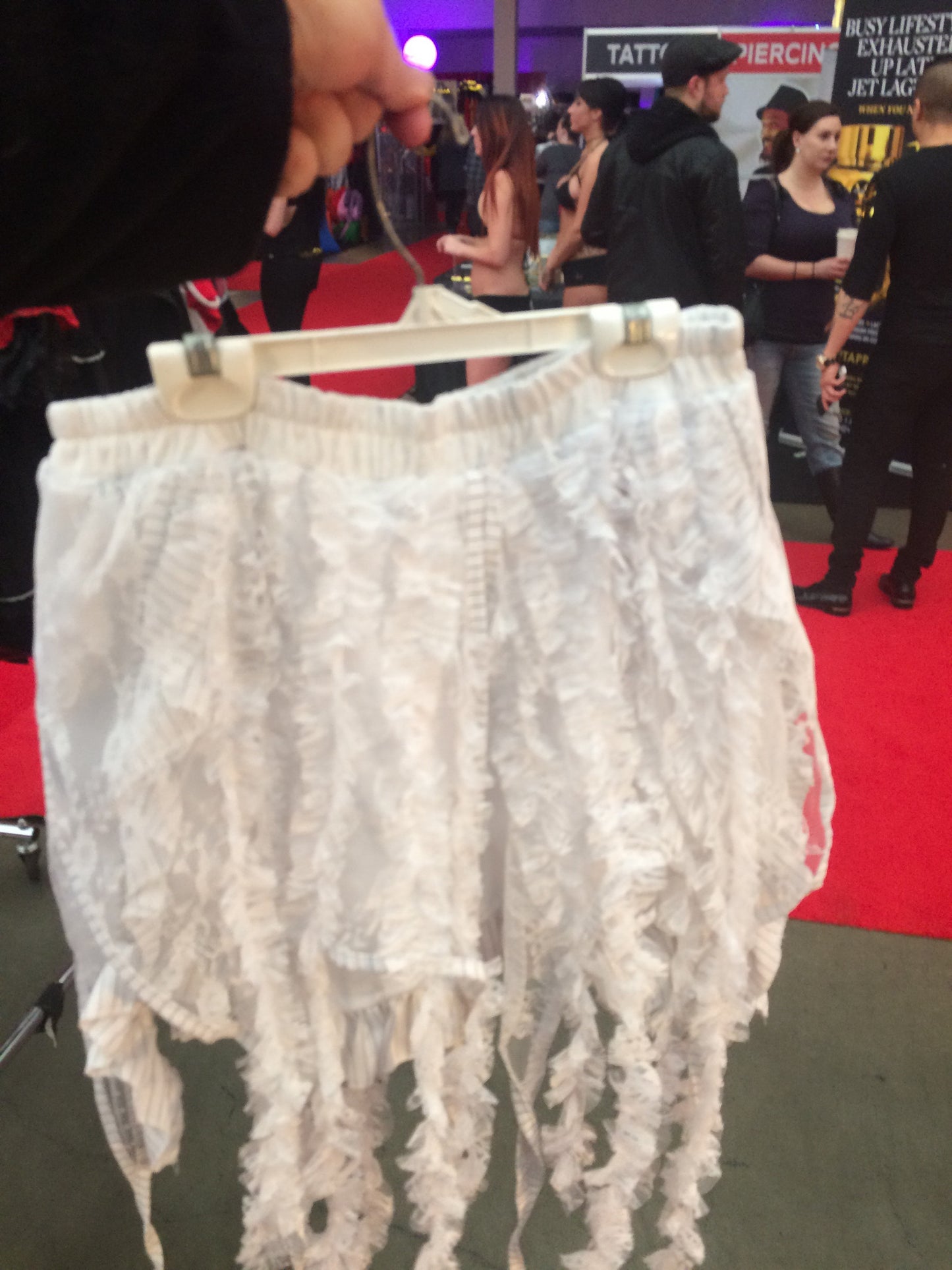White skirt