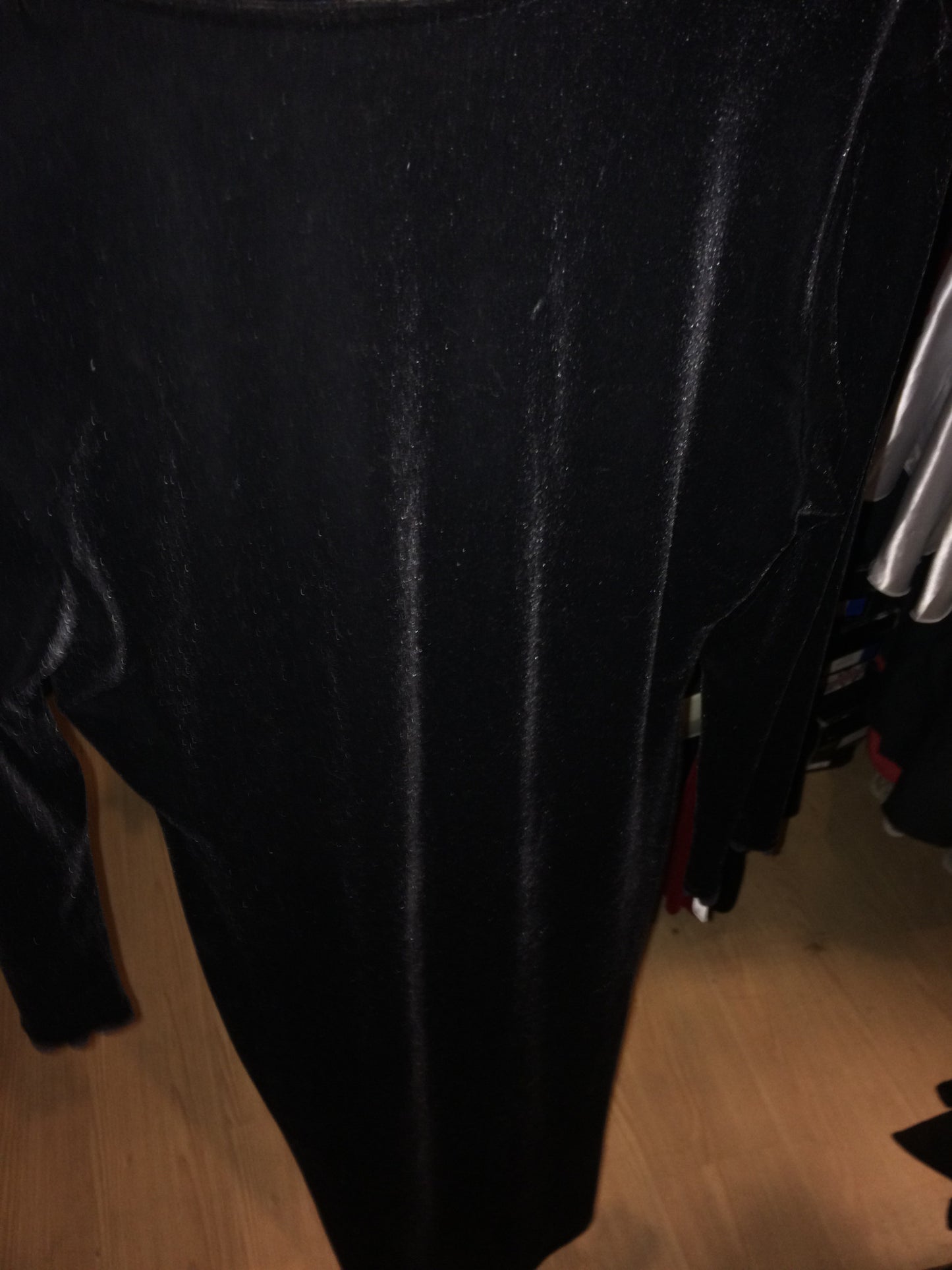 Big velvet black gown