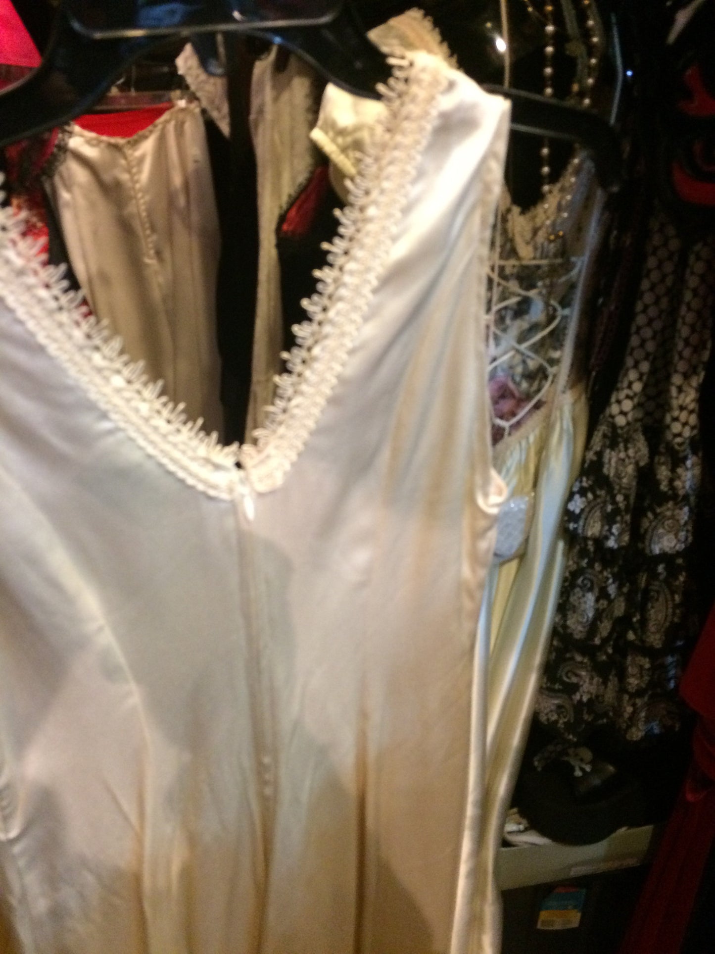 Beautiful off white gown flowers