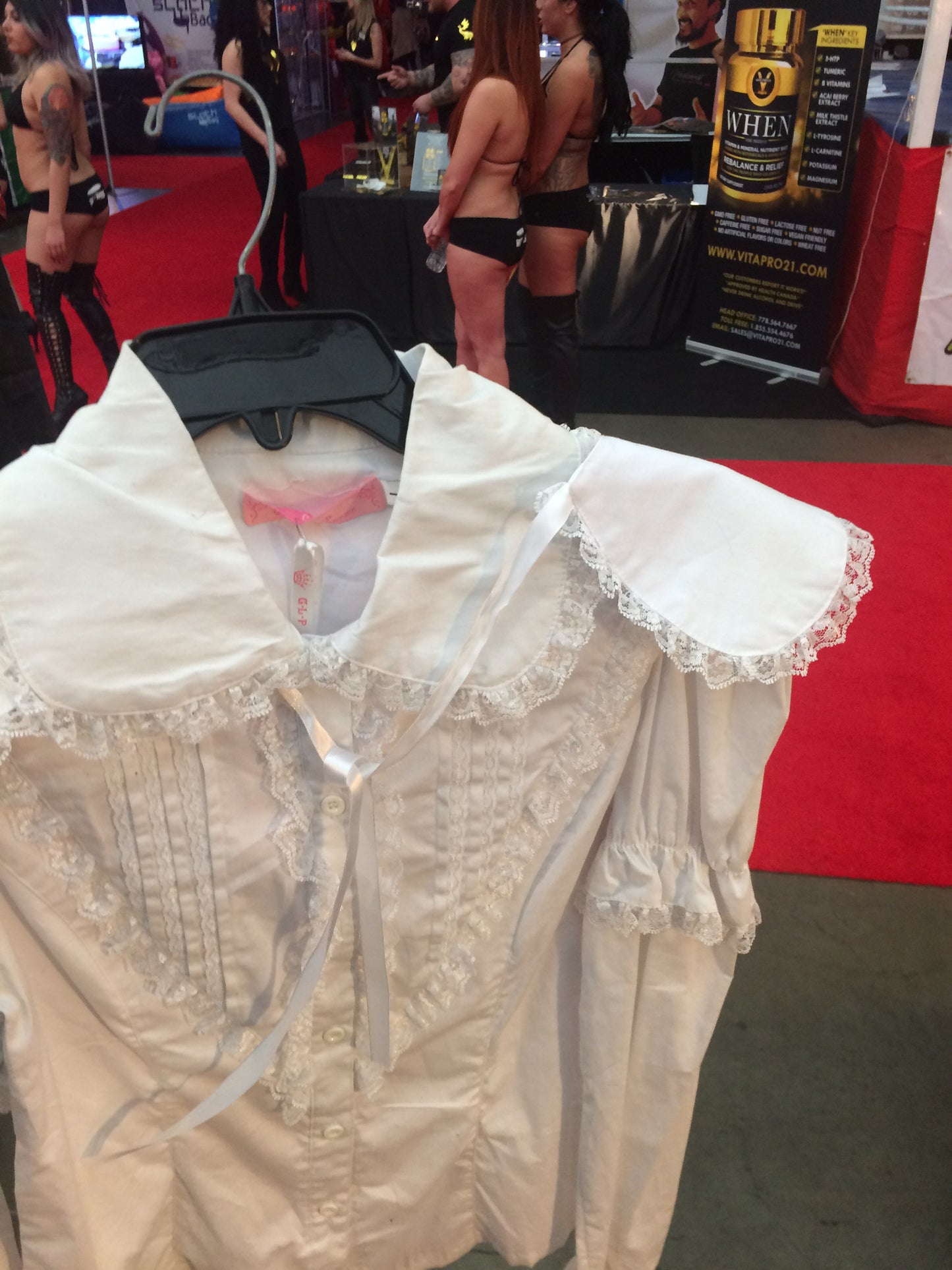White blouse lace