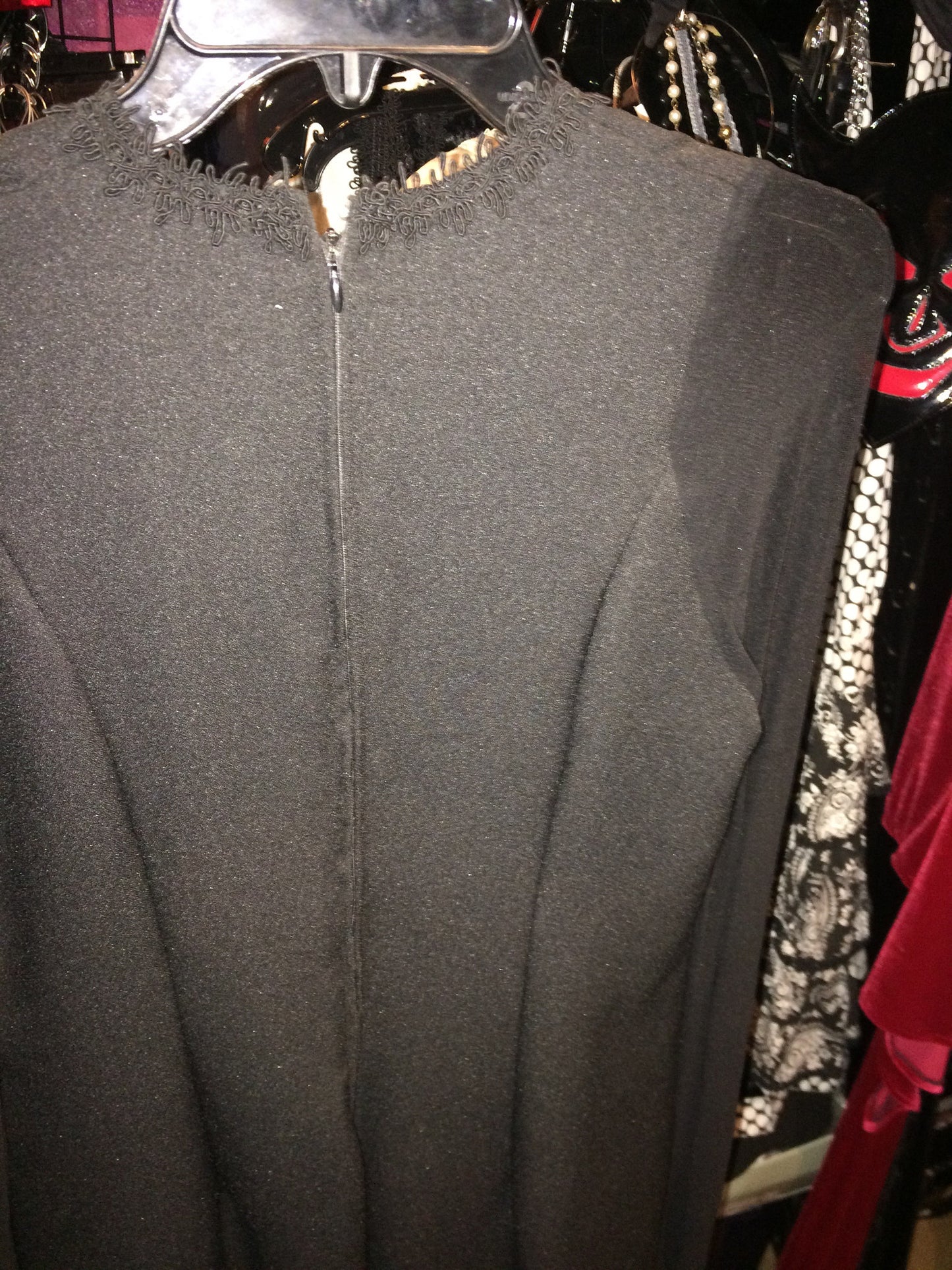 Black full nun gown sheere sleeves