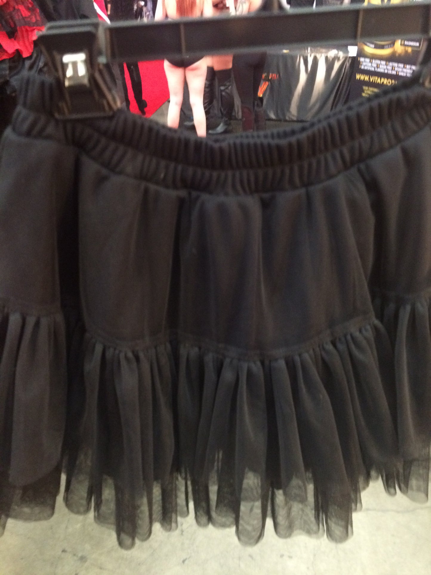 Plain black skirt
