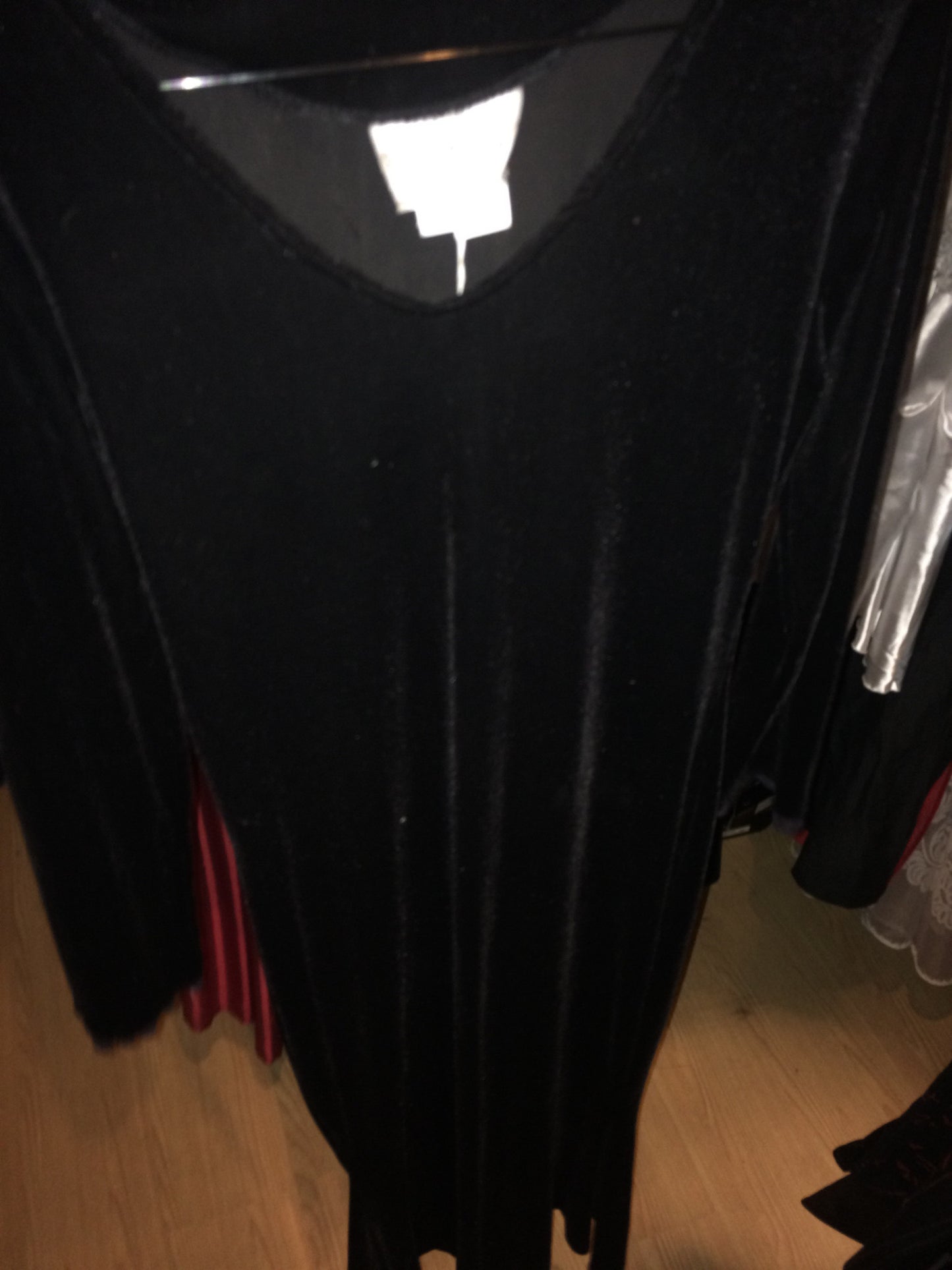 Big velvet black gown