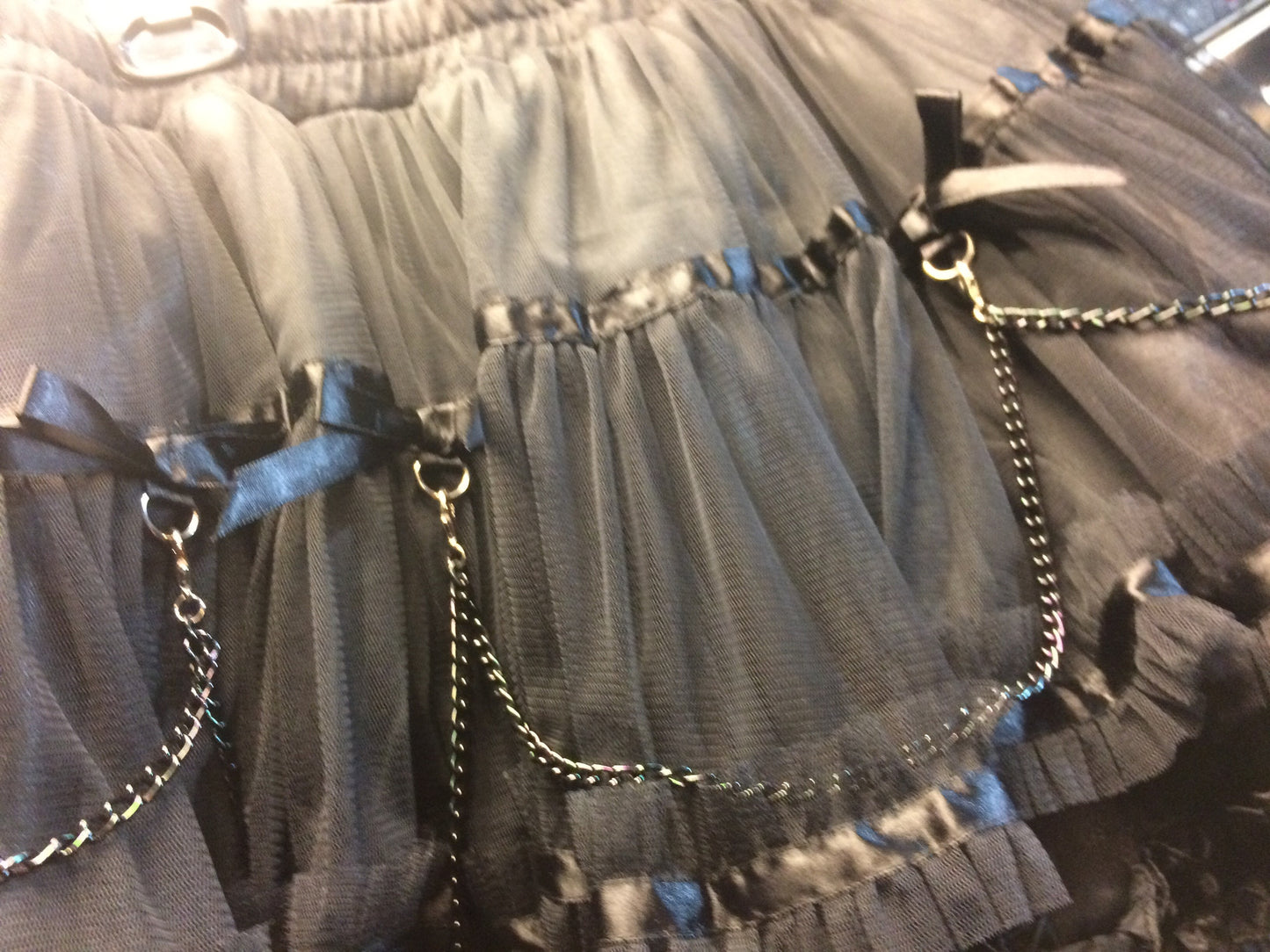 Black fancy lolita skirt