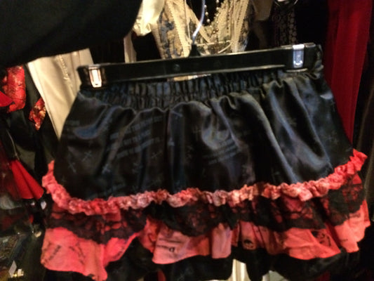 Red and black skirt crosses